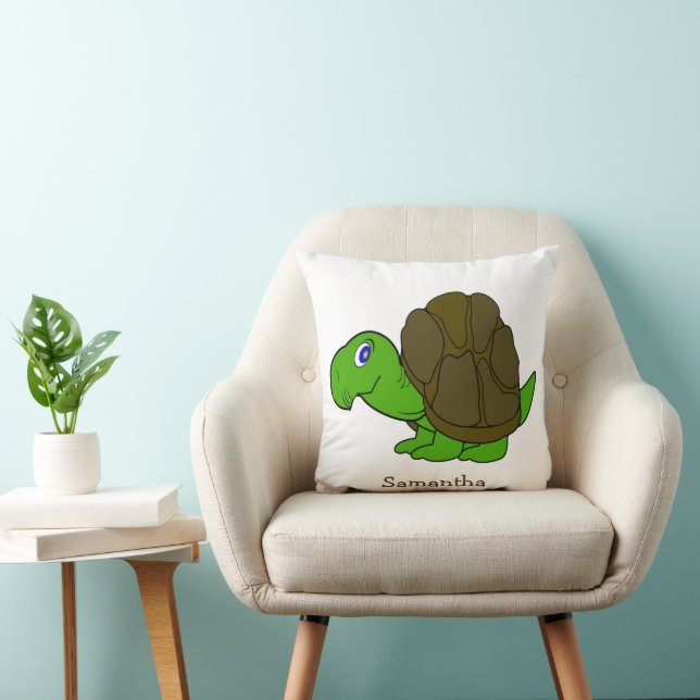 Persoonlijk schildpadontwerp kussen (Stoel)