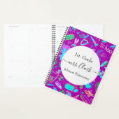 Persoonlijk schoolthema docent les planner (Display)