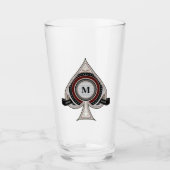 Persoonlijk schoppenijs glas (Voorkant)