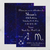 Persoonlijk Schorpioen Sterrenbeeld Galaxy Feest Kaart (Voorkant / Achterkant)