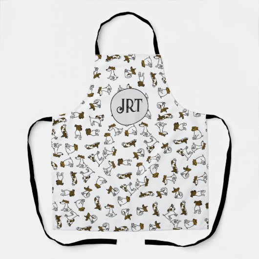 Persoonlijk Schort met Jack Russell (Voorkant)