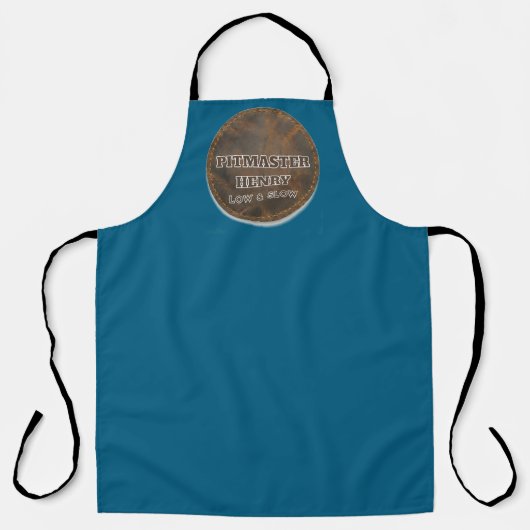 Persoonlijk schort Pitmaster Henry BBQ Aangepaste  (Voorkant)