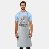 Persoonlijk schort voor sushi-chef met chopsticks- (Gedragen)