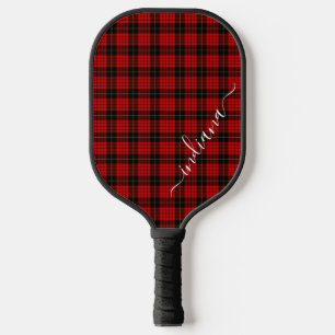 Persoonlijk Schotland Tartan Schotland Rood Zwart Pickleball Paddle