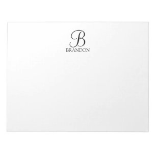 Persoonlijk Schrift Monogram en Naam Notitieboek Notitieblok