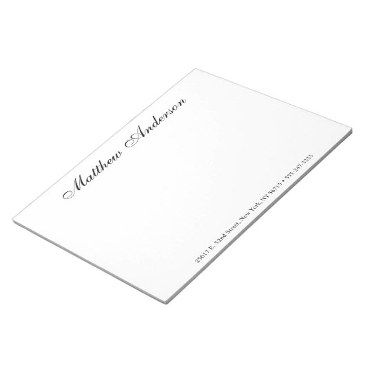 Persoonlijk Schrift Notitieblok (Schuin)
