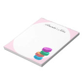 Persoonlijk schrijfblok voor macaronliefhebber notitieblok (Linkerzijde)