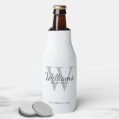 Persoonlijk script Bruidsjonkers naam en monogram Flesjeskoeler