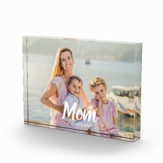 Persoonlijk Script Moeder Opgericht Foto Aandenken (Rechts)