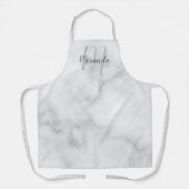 Persoonlijk Script Monogram en de Marmer van de Na Schort (Voorkant)