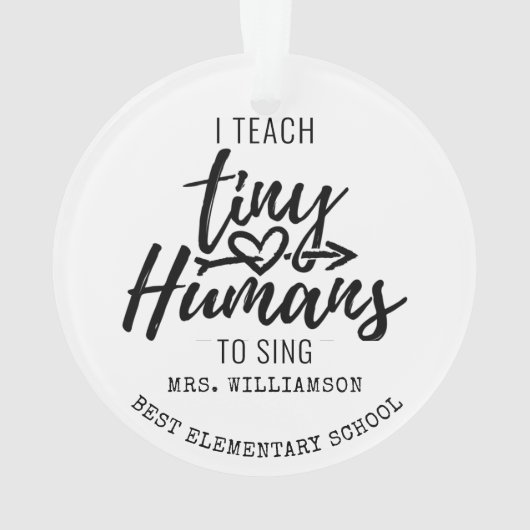 Persoonlijk Script voor Koor Dirigent Kerstmis Ornament (achterkant)