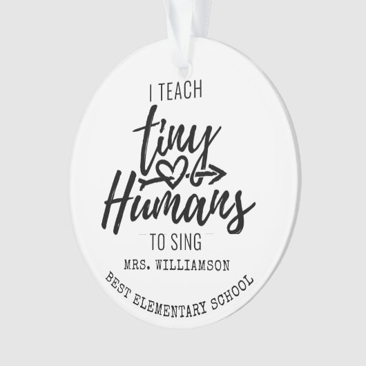 Persoonlijk Script voor Koor Dirigent Kerstmis Ornament (voorkant)