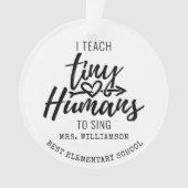 Persoonlijk Script voor Koor Dirigent Kerstmis Ornament (voorkant)