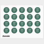 Persoonlijk Seizoensvreugde Kerststicker Ronde Sticker (Vel)