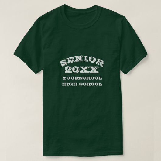 Persoonlijk SENIOR (klasse van T-shirt (Design voorkant)