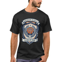 Persoonlijk Senior Night Basketbal T-Shirt