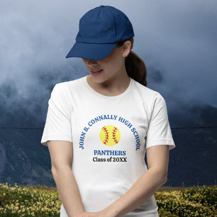 Persoonlijk shirt voor softbalspeler op de middelb