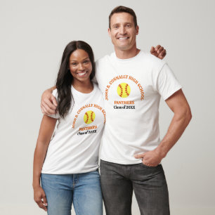 Persoonlijk shirt voor softbalspeler op Orange Hig