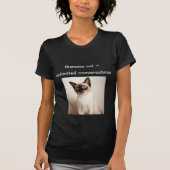 Persoonlijk Siamese Kat T-shirt Aangepast Foto Cad (Voorkant)