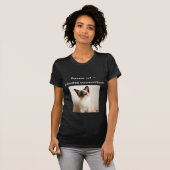 Persoonlijk Siamese Kat T-shirt Aangepast Foto Cad (Voorkant volledig)