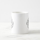 Persoonlijk Sieraard Monogram met Swash Koffiemok (Center)