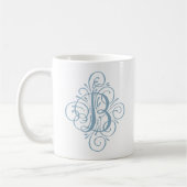 Persoonlijk Sieraard Monogram met Swash Koffiemok (Links)