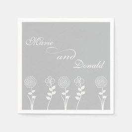 Persoonlijk Silver Jubileum Napkins Servet