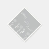 Persoonlijk Silver Jubileum Napkins Servet (Hoek)