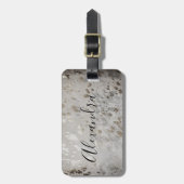 Persoonlijk Silver Koeienhuid Print Bagagelabel (Voorkant verticaal)