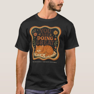 Persoonlijk sinaasappel kat middelbare school shir t-shirt