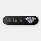 Persoonlijk Skateboard met Diamant (Horizontaal)