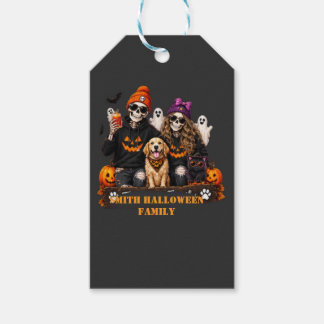 Persoonlijk skelet Halloween blijf eng Cadeaulabel