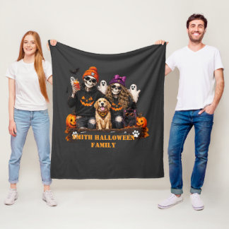 Persoonlijk skelet Halloween blijf eng Fleece Deken