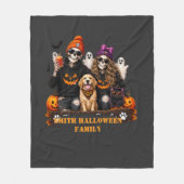 Persoonlijk skelet Halloween blijf eng Fleece Deken (Voorkant)