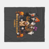 Persoonlijk skelet Halloween blijf eng Fleece Deken (Voorkant (Horizontaal))