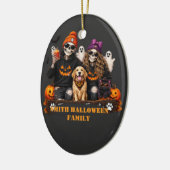 Persoonlijk skelet Halloween blijf eng Keramisch Ornament (Links)