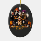 Persoonlijk skelet Halloween blijf eng Keramisch Ornament (Voorkant)