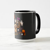 Persoonlijk skelet Halloween blijf eng Mok (Voorkant rechts)
