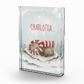 Persoonlijk Slaap-Beren-Foto Blok, Aangepaste Naam Fotoblokken (Rechts)