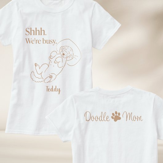 Persoonlijk Slaapdoodle Moeder T-shirt Aangepaste 