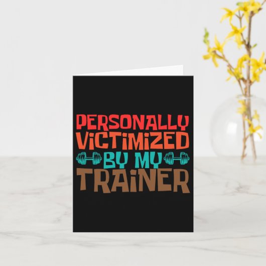 Persoonlijk slachtoffer van mijn coach kaart (Gele Bloem)