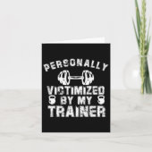 Persoonlijk slachtoffer van mijn personal trainer kaart (Voorkant)