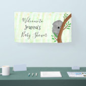 Persoonlijk Sleepy Koala Beer Baby shower Spandoek (Beurs)