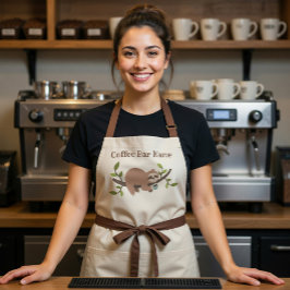 Persoonlijk Sloth Coffee Bar Schort