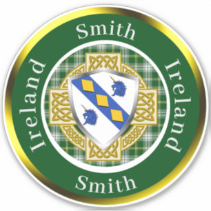 Persoonlijk Smith Ierse Schild/Celtisch Kruis Sticker