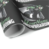 Persoonlijk sneeuwboarden Sneeuw plank Shredding  Cadeaupapier (Rol Hoek)