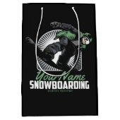 Persoonlijk sneeuwboarden Snow Boarder shredden   Medium Cadeauzakje (Voorkant)