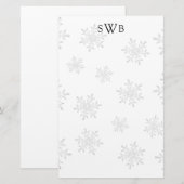 Persoonlijk Sneeuwvlok Kerst Blank Papier (Voorkant / Achterkant)