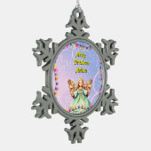 Persoonlijk Sneeuwvlok Omlijst Ornament (Links)