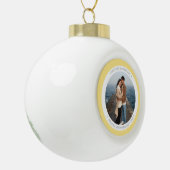 Persoonlijk Sneeuwvlokje Ingelijst Ornament (Links)